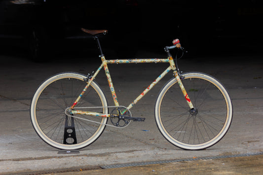 6KU Fixie POST OPERA 1of1 CUSTOM BUILD Stamps wooden