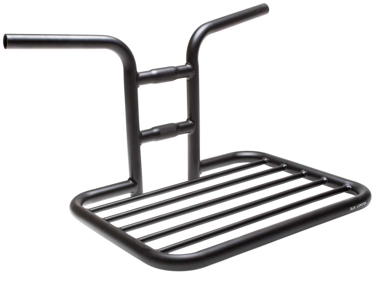 BLB FLAT RAT HANDLEBAR RACK - MATT BLACK-BASKET-Roger Garage Custom Bikes